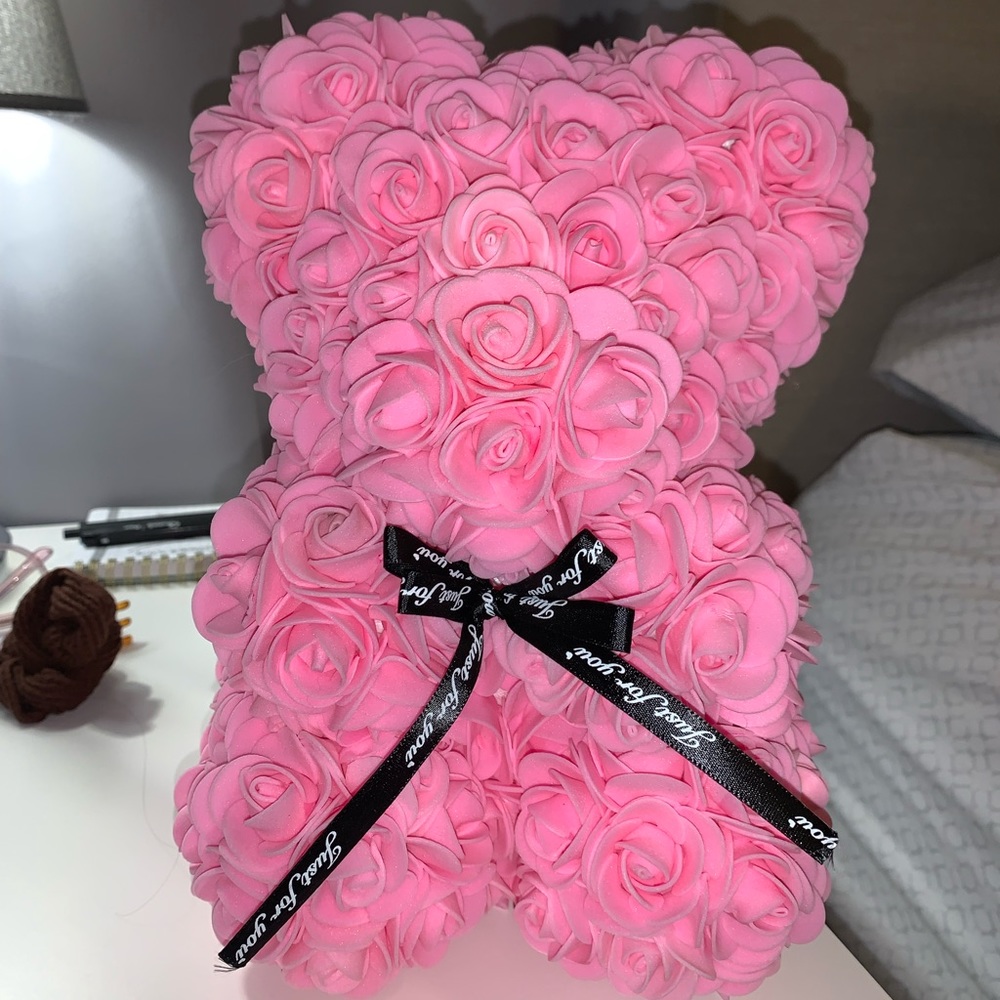 Flower teddy bear